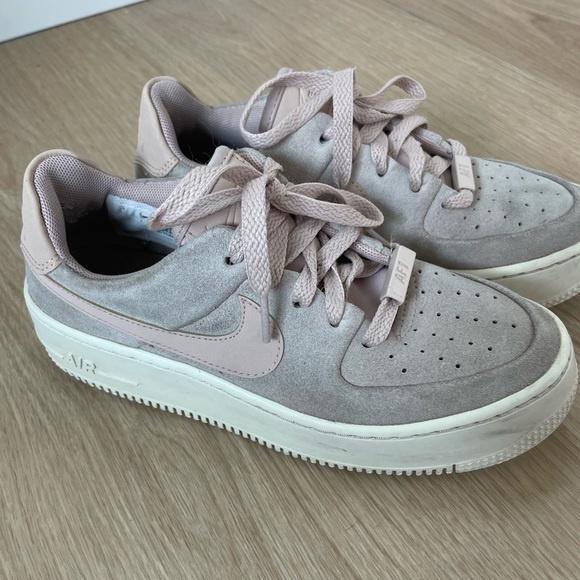 Nike Air Force 1 Sage Low 'Particle Beige & pink Size 5.5  AR5339-201 - Picture 6 of 8